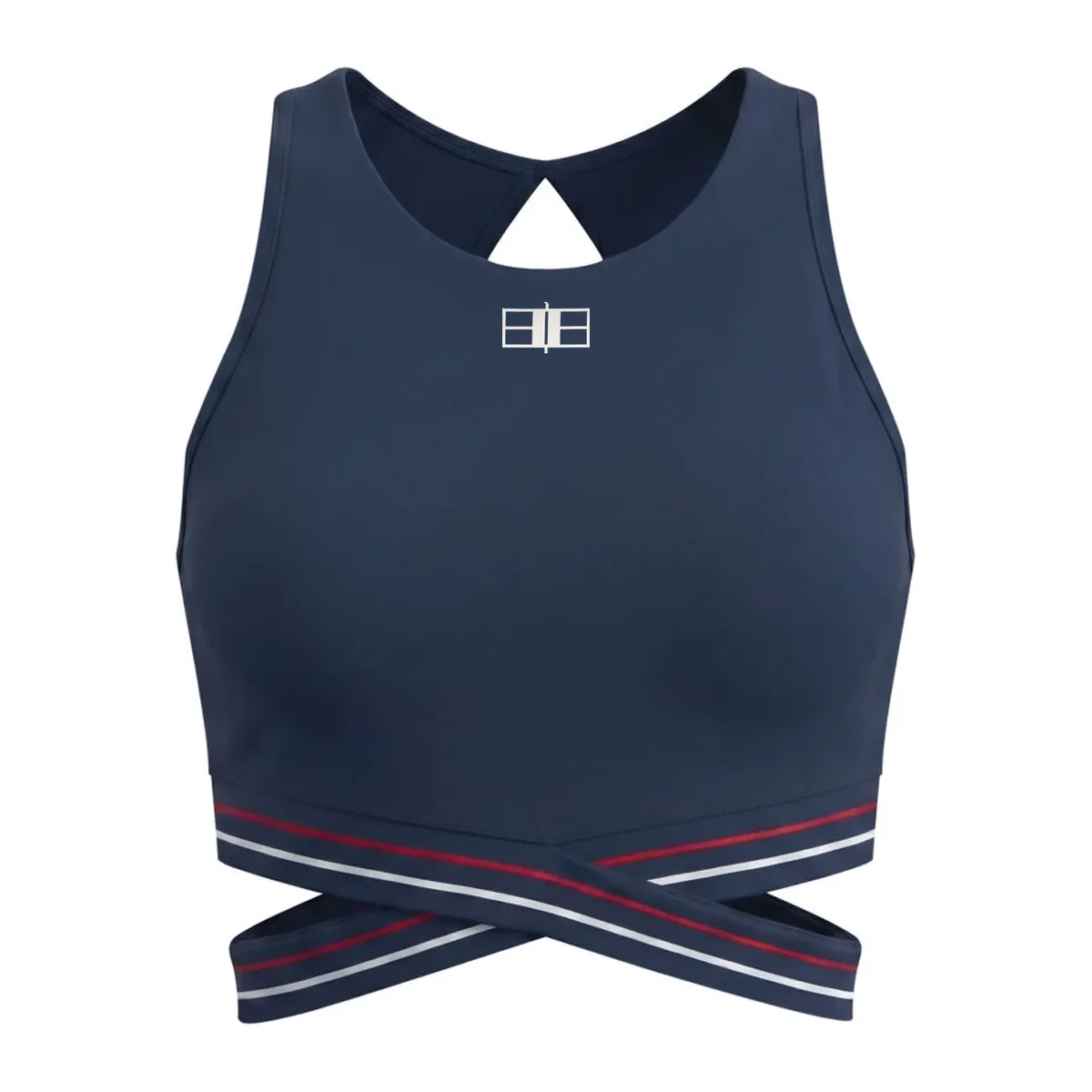 Criss-Cross Bra in Navy Blue