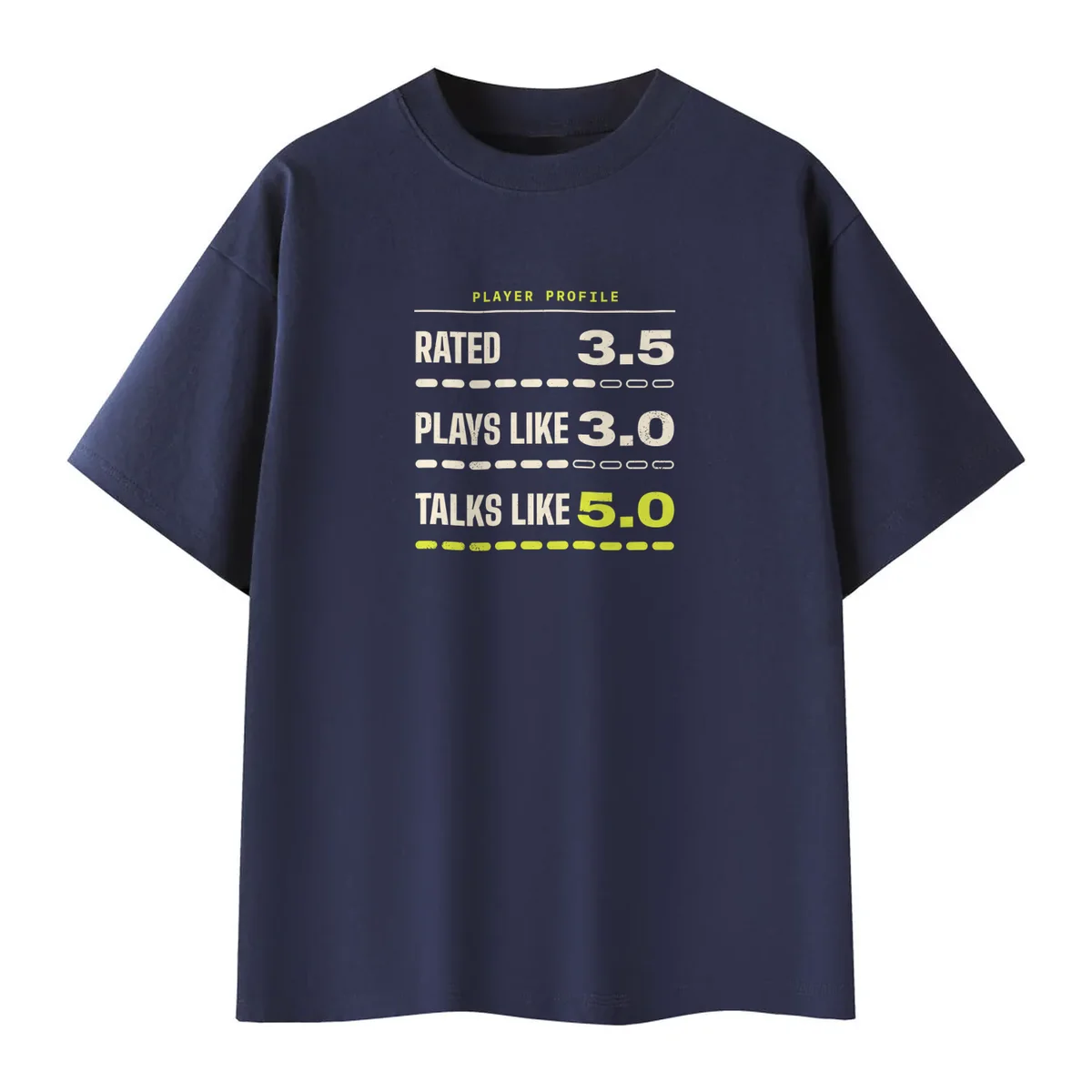 Rated 3.5 Tee in Navy Blue